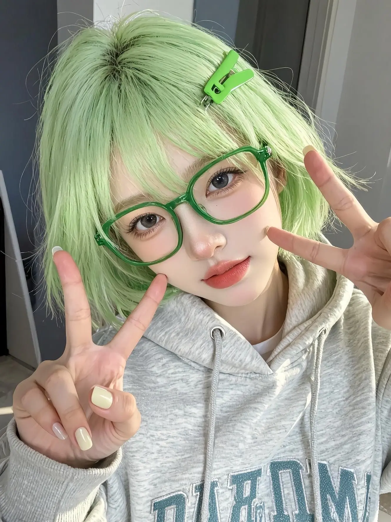 绿发自拍 ai创作 AI创作灵感挑战赛太权威 全新AI写真