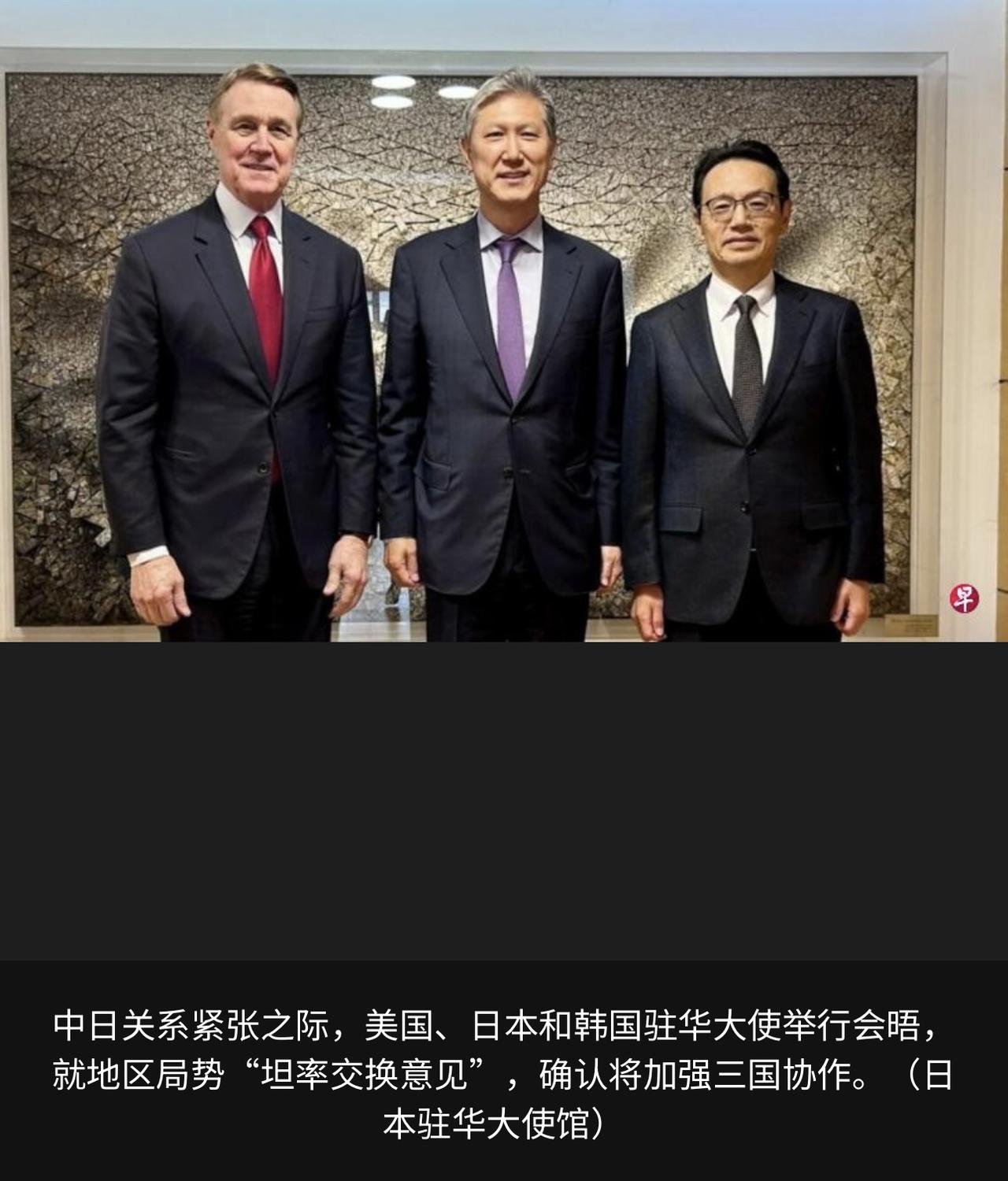 三国大使近期在一起举行了会面