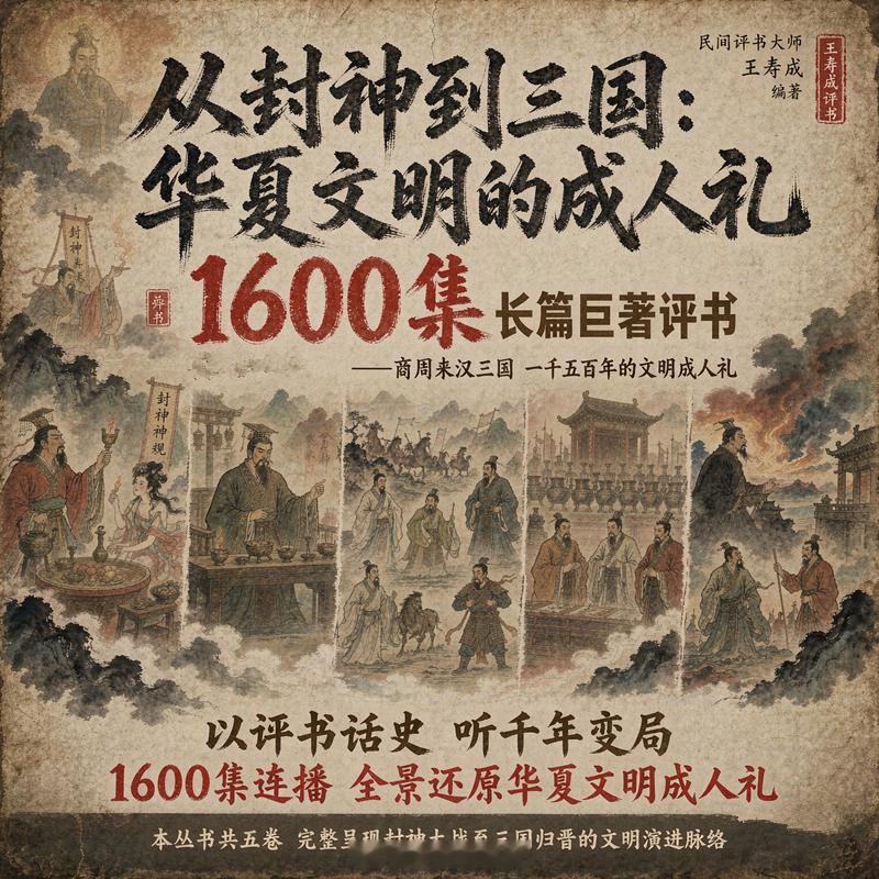 《从封神到三国：华夏文明的成人礼》，带你用几百个小时，看明白三千年制度演变的底层