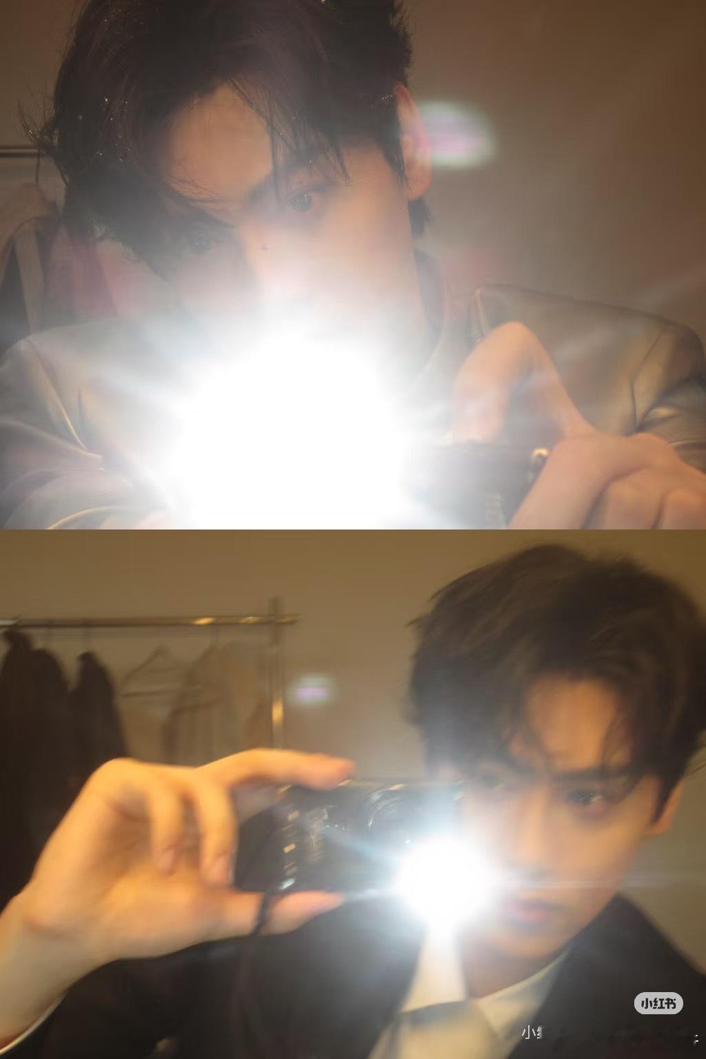 田栩宁晒收工照💛💛💛太帅了，这个妆照～我宝贝今天的工作内容是？？？
