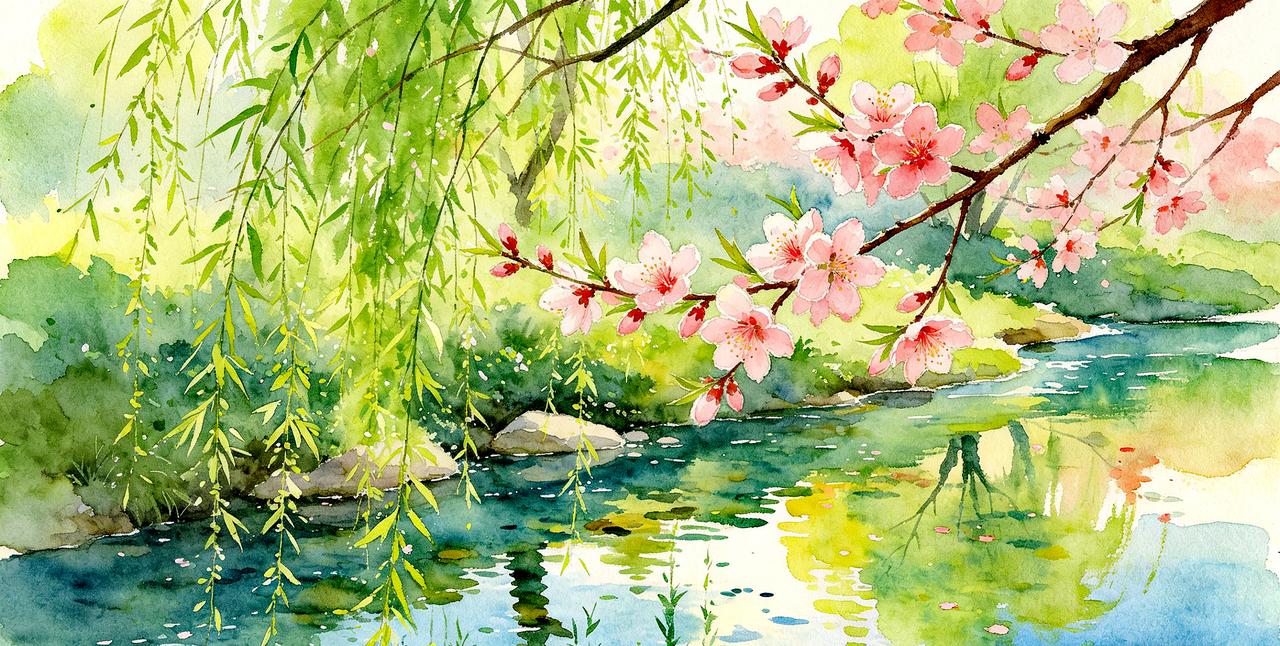 上联：东君妙笔书新句，
 下联：诗友清词和雅音。
 解析：
上联是春回大地，万物