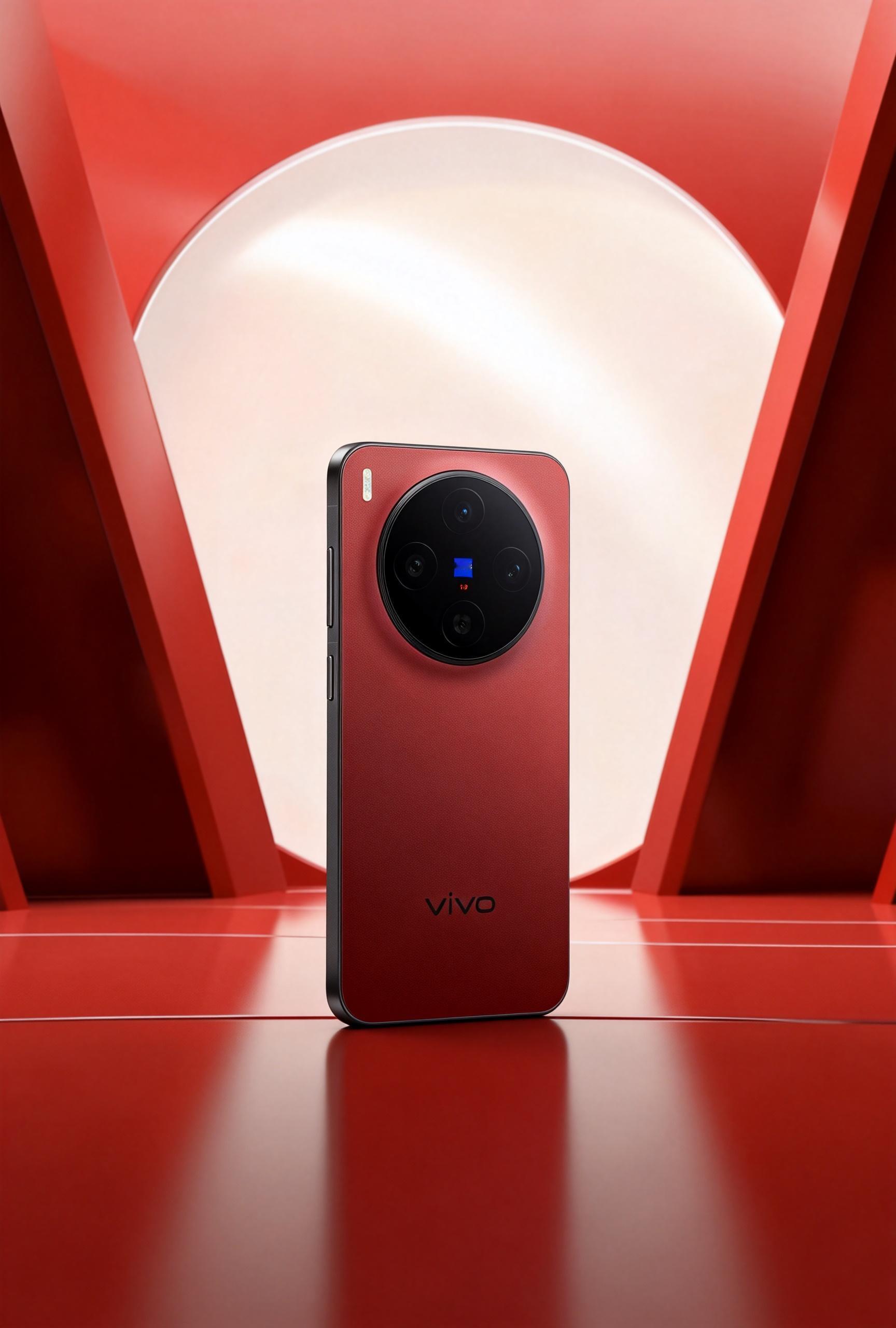 用AI给vivo X300新配色好运红生成了一组图，效果还是很惊艳的，这个红色也