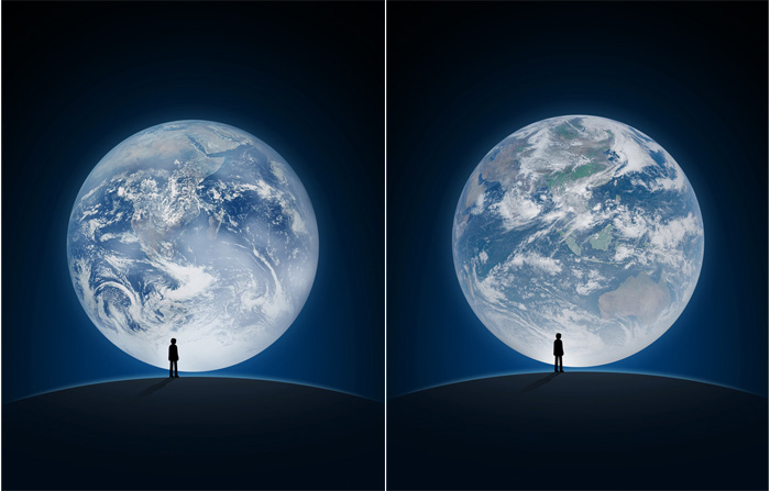 微信启动页面到现在只出现过两版地球照片，一版是 1972-12-07 18:39