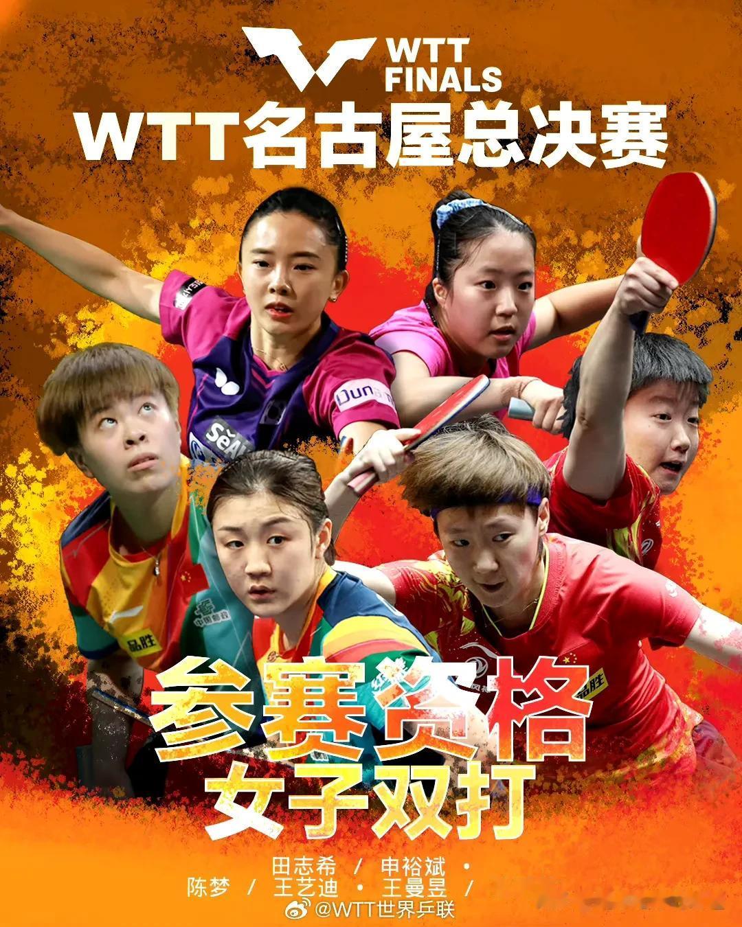 女乒总决赛女双签位表已出炉
1/4区：
田志希/申裕斌VS长崎美柚/木原美悠
2