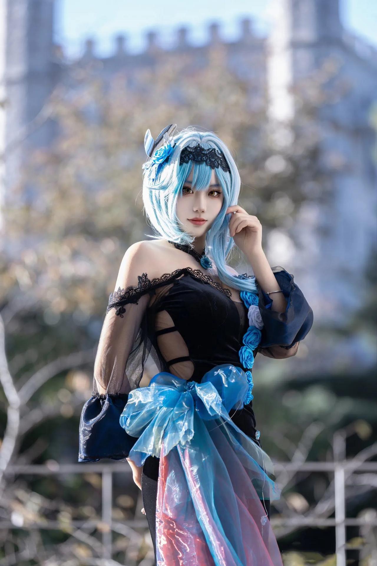 优菈的黑化装束，是《原神》里T0的存在!#原神# #游戏# #二次元#