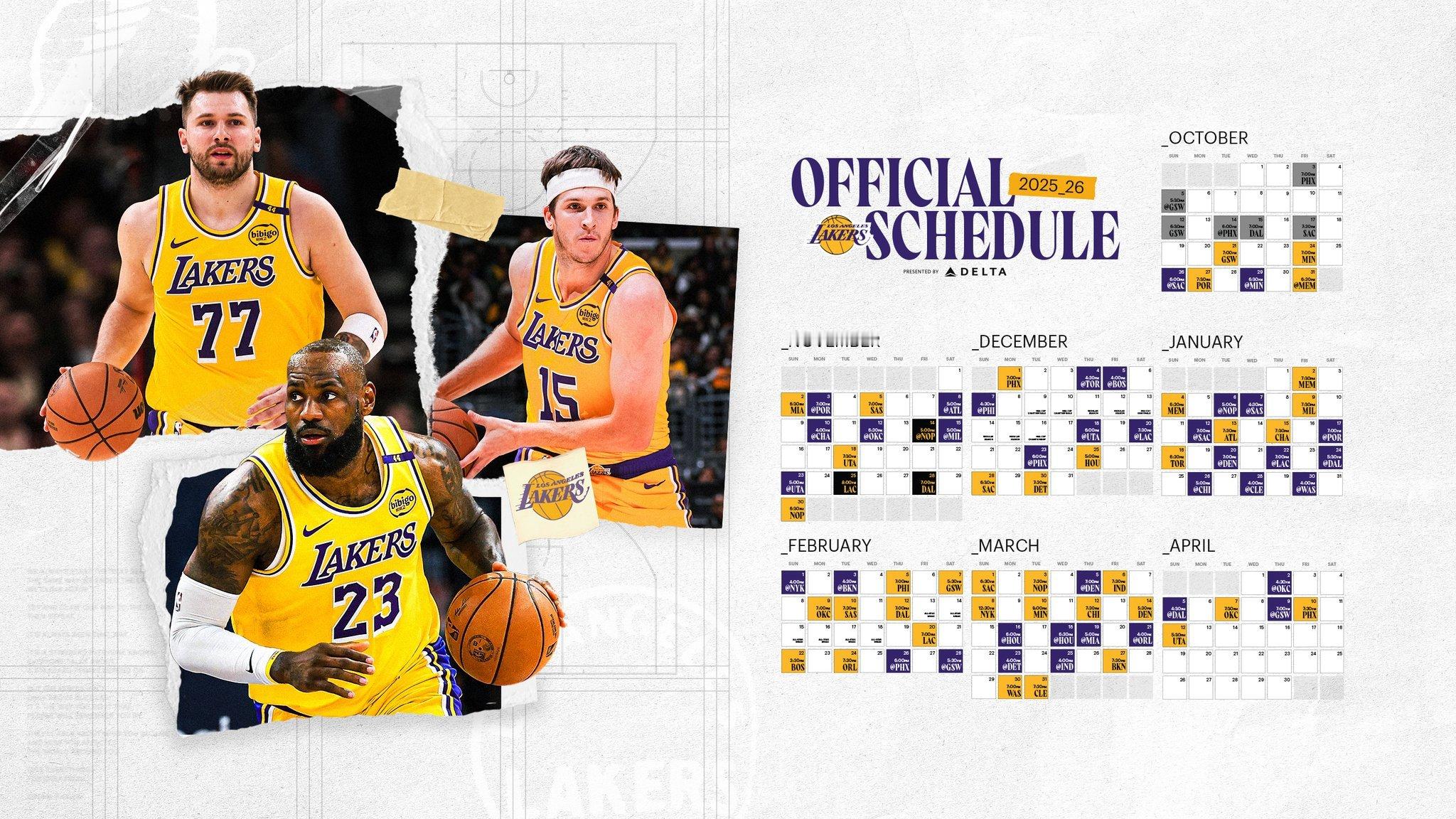 湖人赛程壁纸NBA新赛季赛程湖人国度nba ​​​