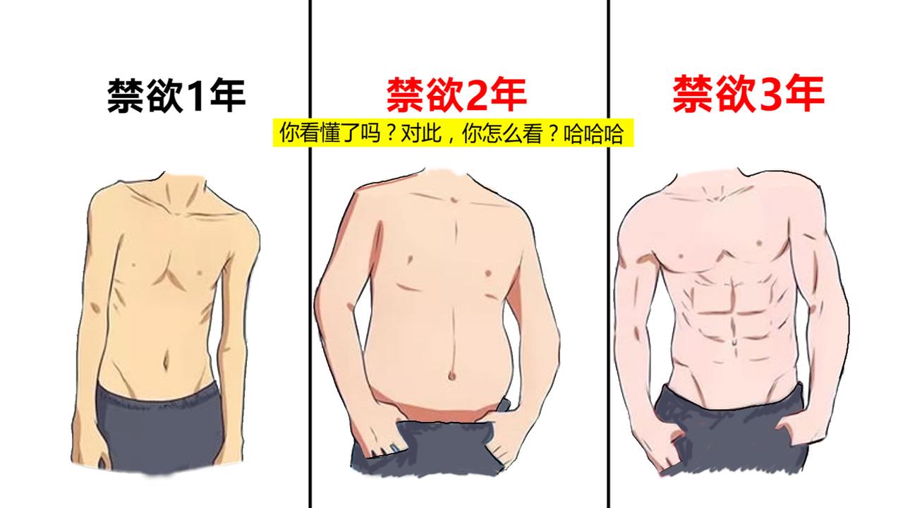 男生禁欲1年，2年，3年的区别变化，太真实形象了！哈哈哈