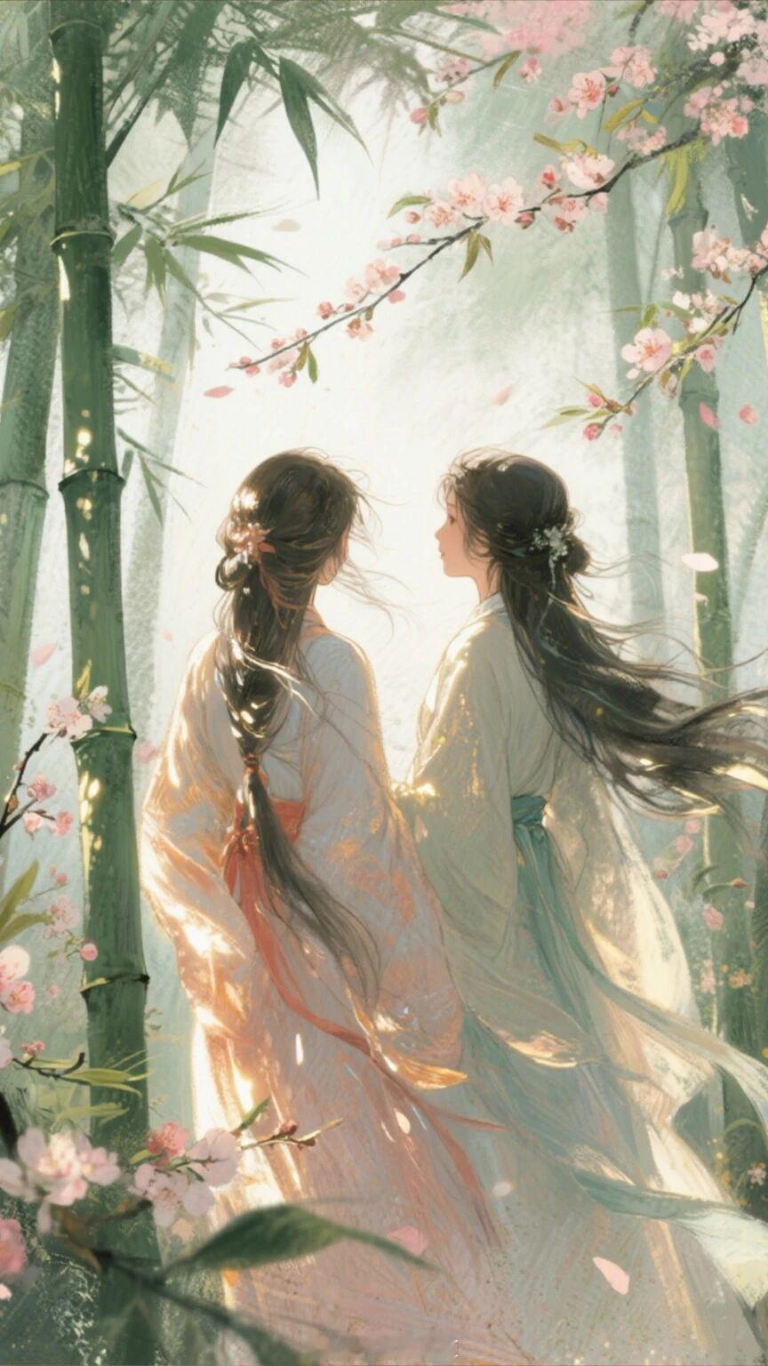 我也不知为何，从不曾直视于她，远远观望，费神思揣，心中却枝枝蔓蔓，像要开出什么一