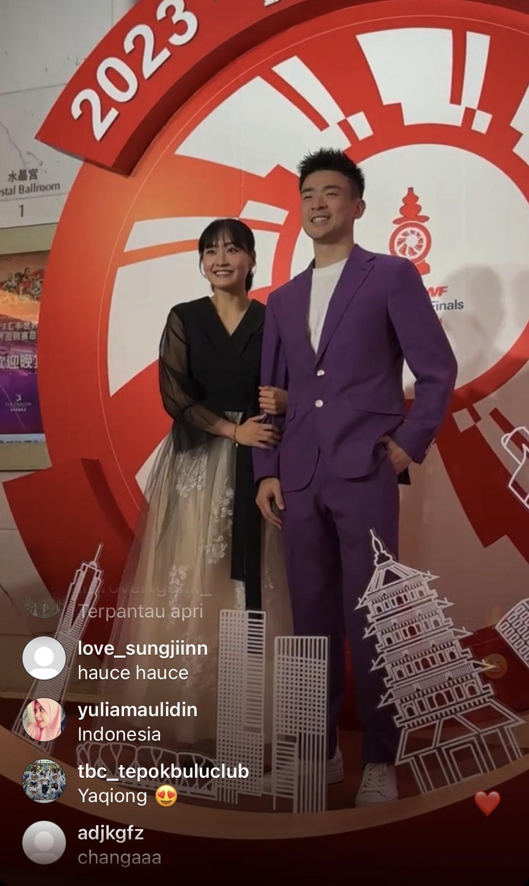 #2023世界羽联年终总决赛#欢迎晚宴，一些让吃瓜群众喜欢看的合影。