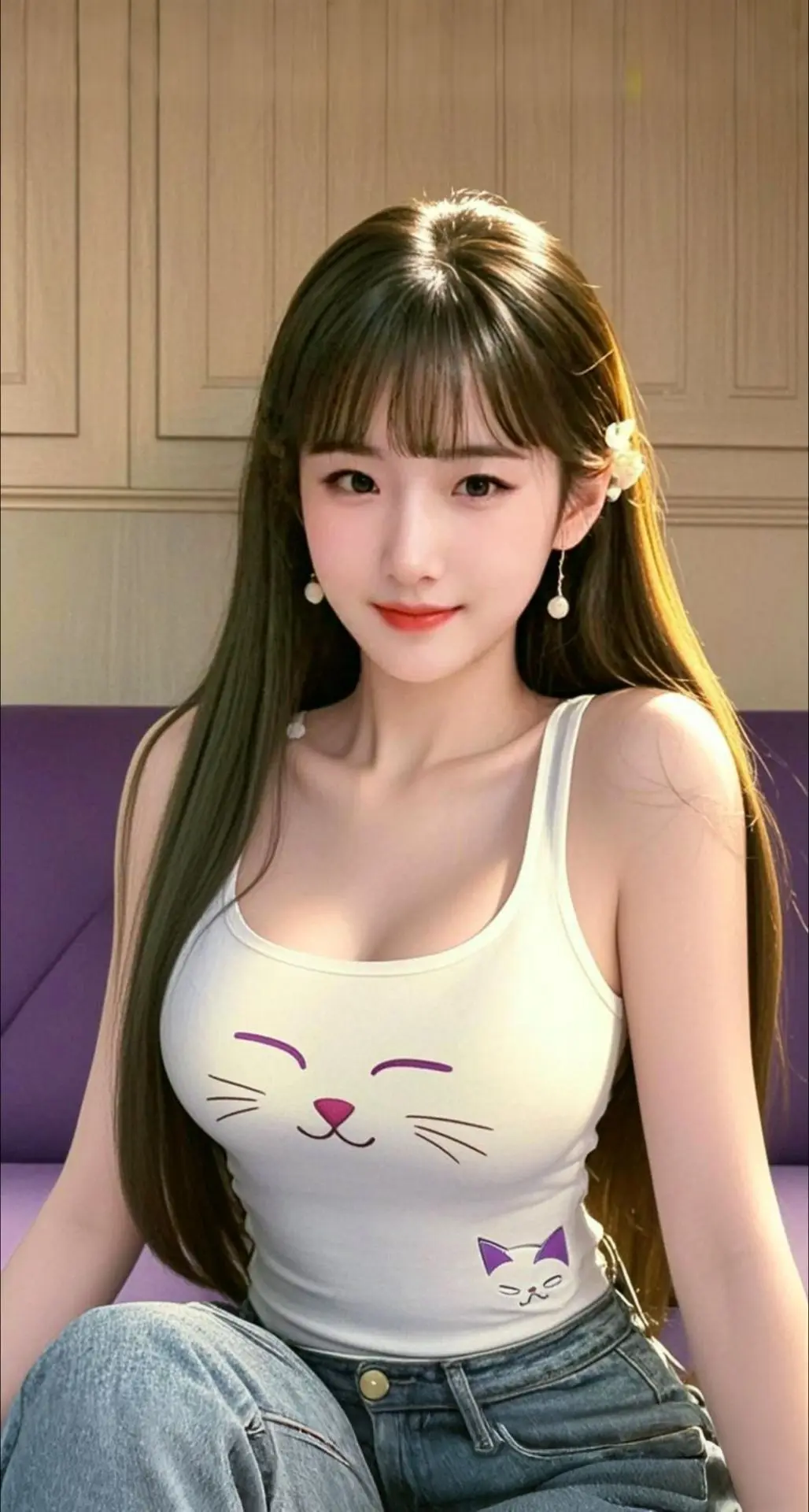 AI扩图 AI优雅丽影