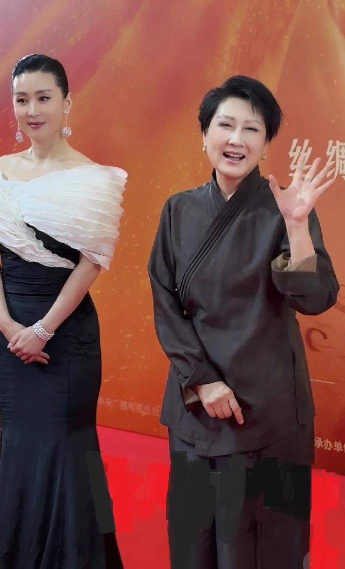 最近苗圃和张凯丽在西安参加2026丝绸之路国际电影节，两位虽然搭配风格不同，不过