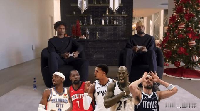 没有库里，没有詹姆斯！

杜兰特给出自己心目中最理想的阵容：

“我，克莱，亚历