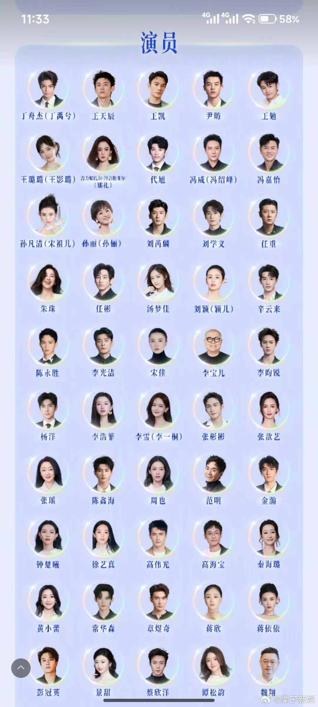 参加腾讯视频年度发布的演员腾讯视频年度发布嘉宾按姓氏笔画排序参加腾讯视频年度发布