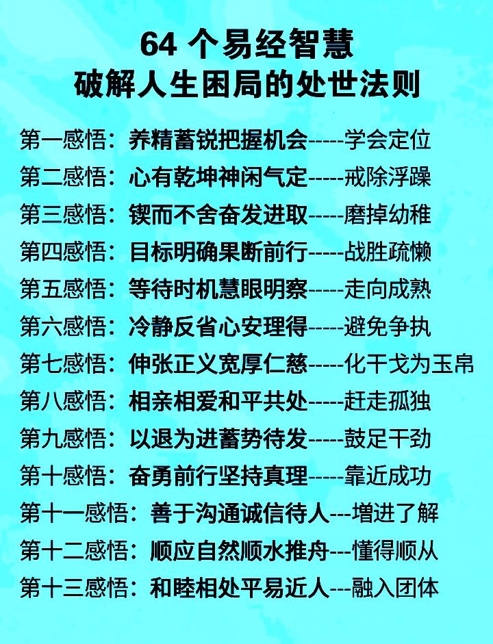 破解人生困局的64个处事法则