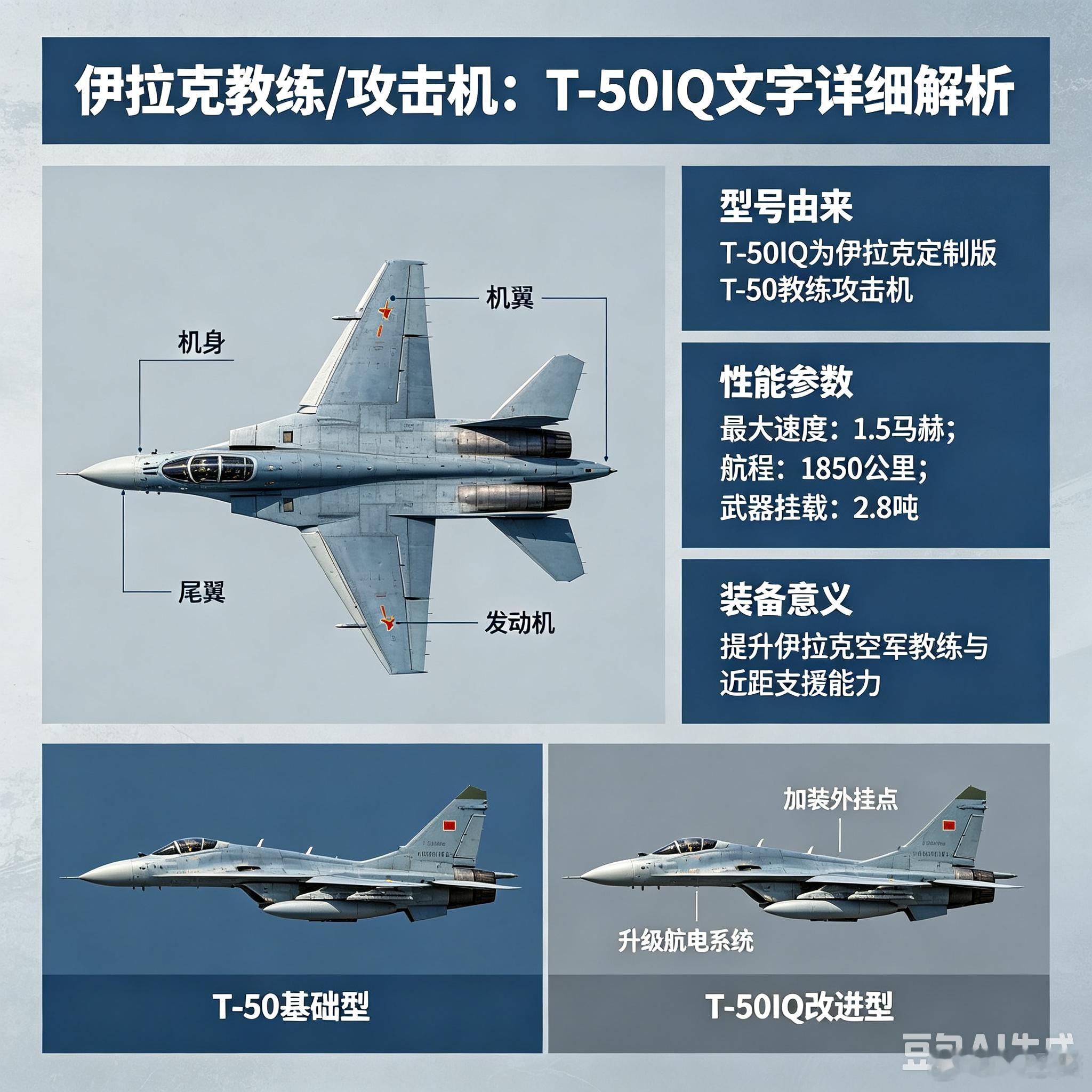 军事ai新视野ai热力追踪 伊拉克 T-50IQ 教练/攻击机（24架，韩制）（
