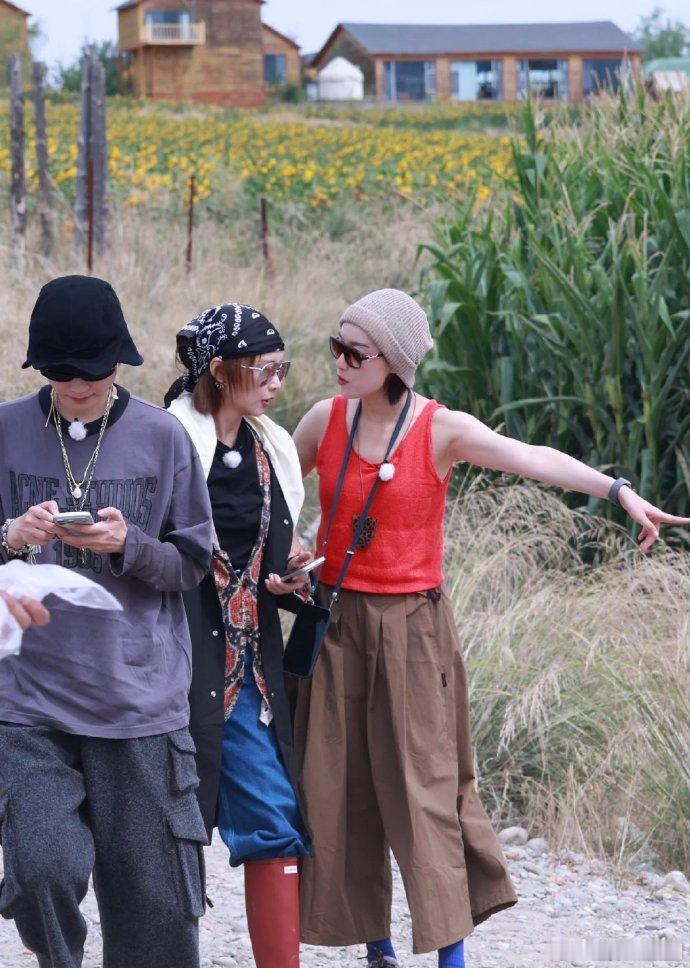 倪妮全世界倒数第一不出片向野的我们山野向日葵造就绝佳取景地，倪妮松弛又有张力，每