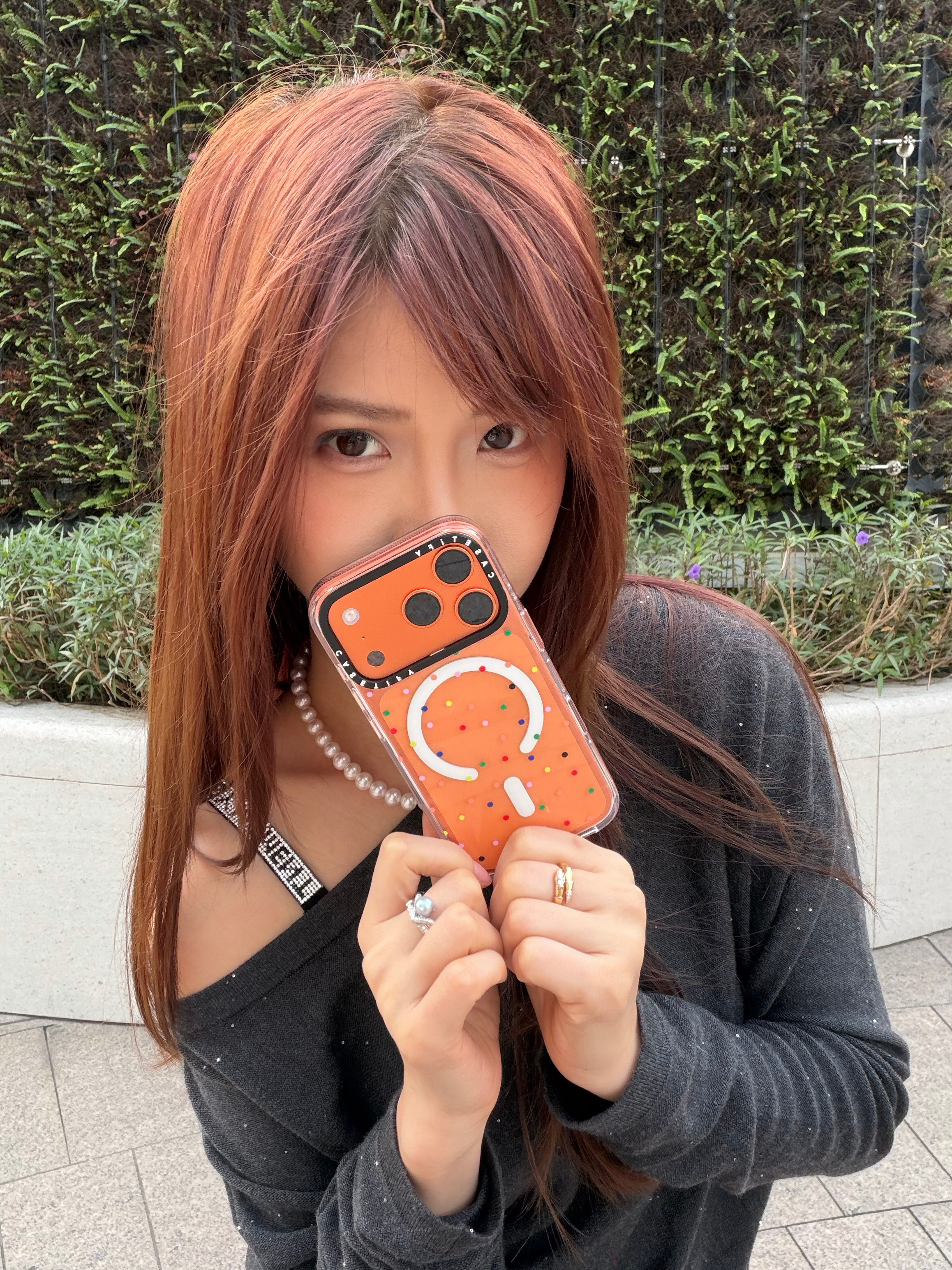 开心的一天🥳天气好的头发也橙了😬女孩子真奇怪，出门就是看看喜欢的东西和好吃的