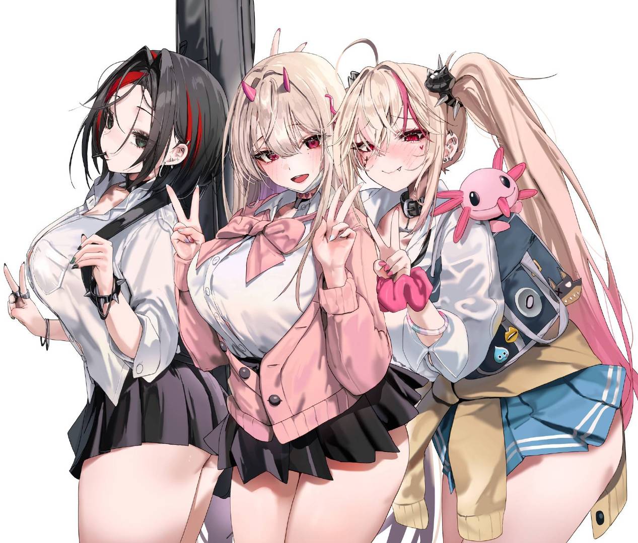 克拉乌、毒蛇、豺狼——胜利女神：妮姬——画师: krabking，网页链接