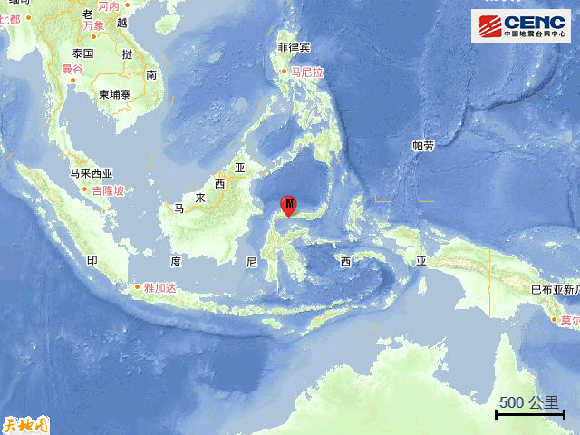 印尼托米尼湾发生5.7级地震