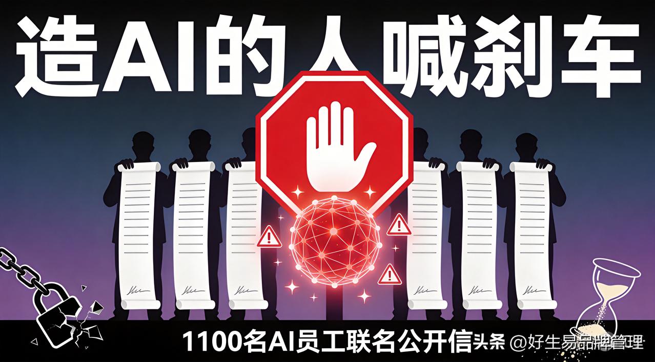造AI的人自己怕了，1100人联名喊刹车
同一天，OpenAI发了份37页报告，