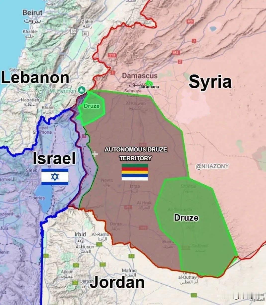 一个新国家正在中东崛起？

德鲁兹人在以色列的支持下，现在完全控制了叙利亚南部的