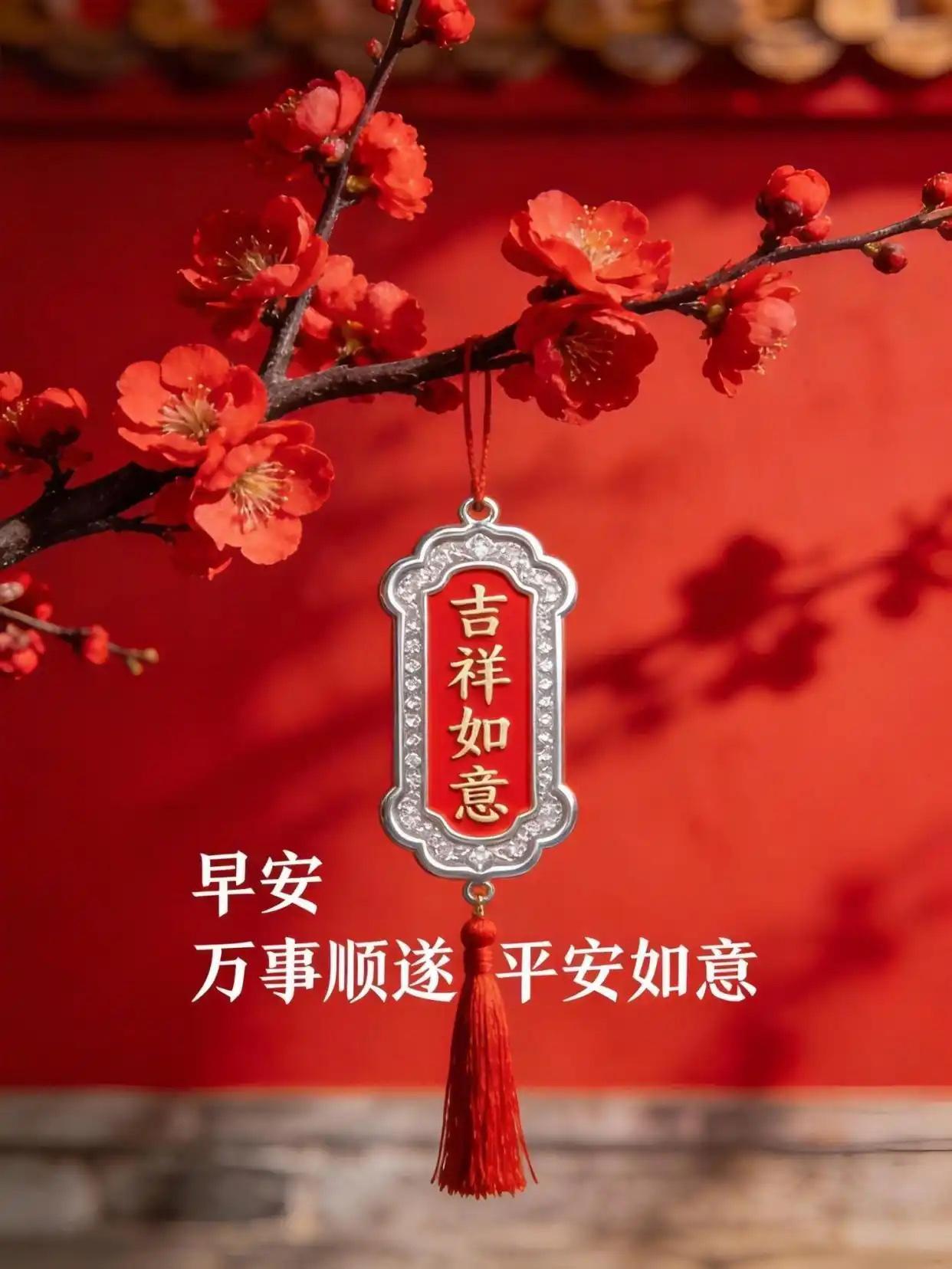 年年如意；
岁岁顺遂。