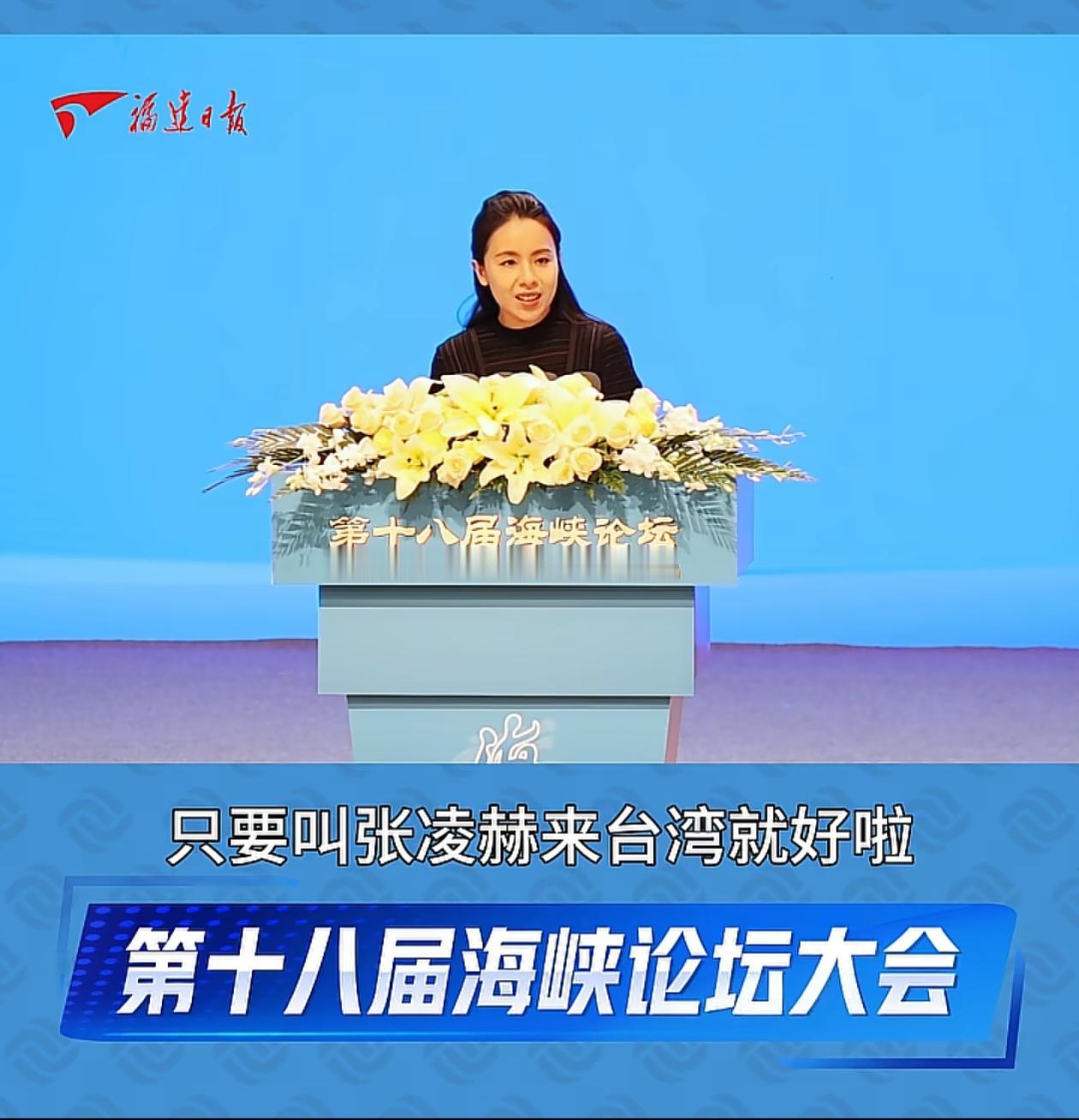 “你们大人为何要把两岸关系弄得这般复杂？只要让张凌赫到台湾就行啦。”着实得给张凌