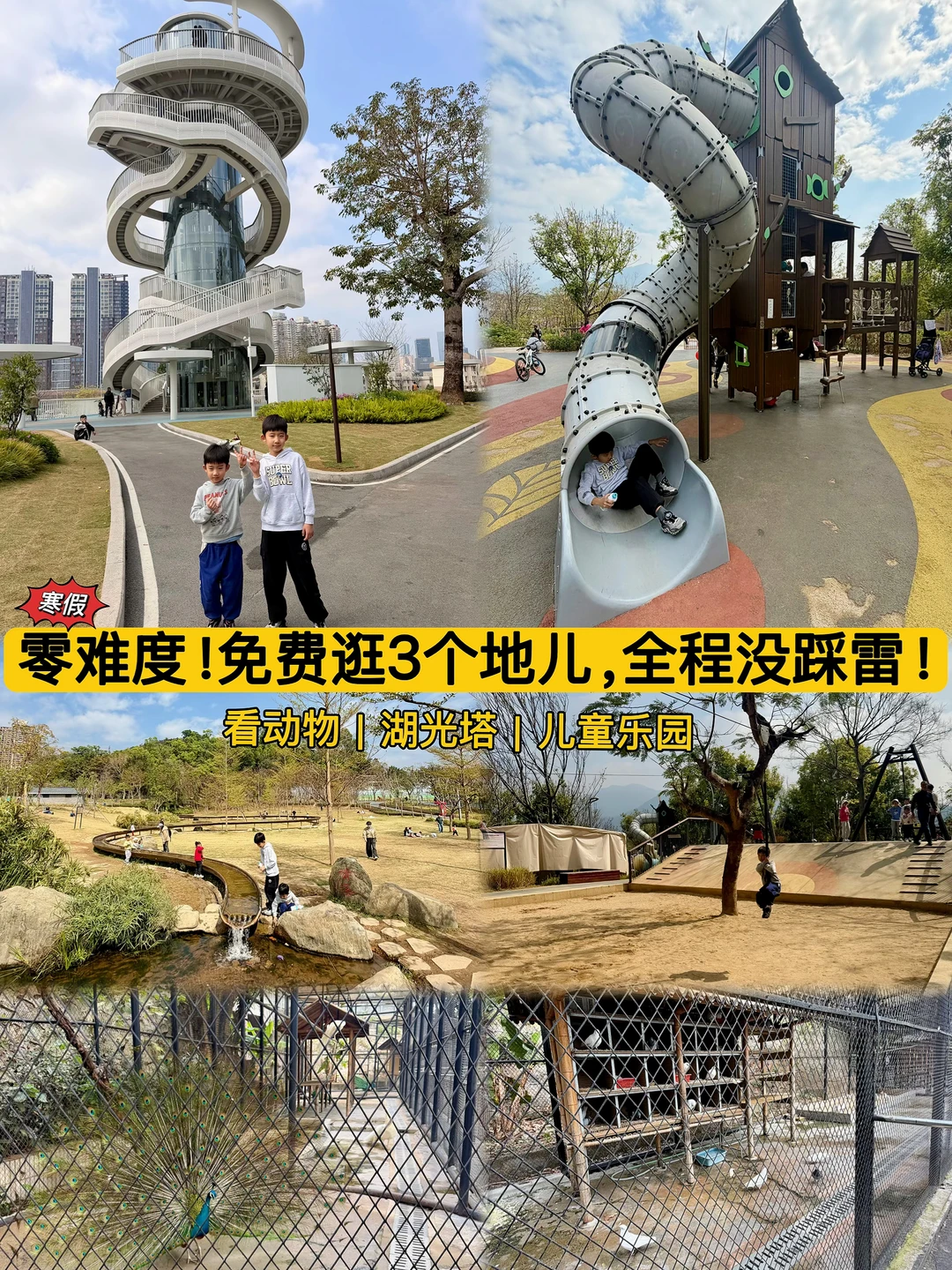 遛娃天花板！看动物+走绿道+玩乐园一站搞定