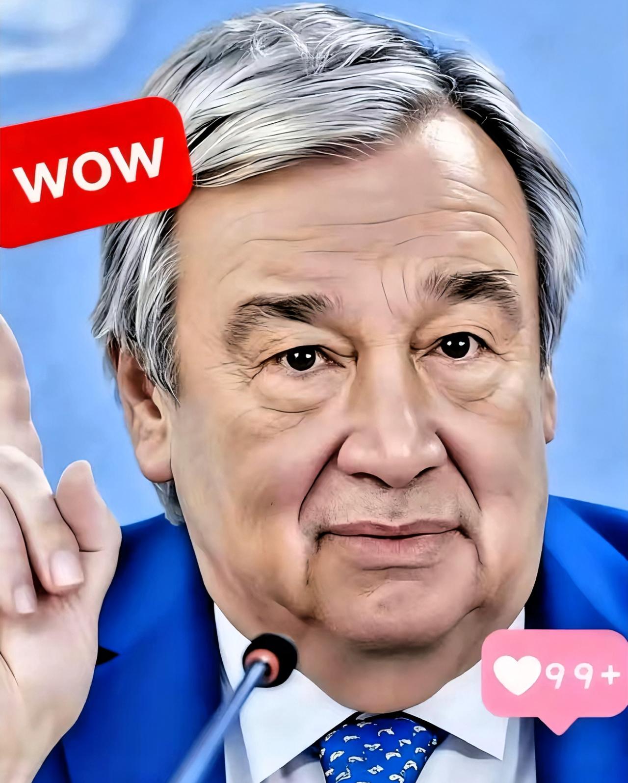 果不其然呢
联合国突然宣布了！
10月18日，联合国秘书长古特雷斯正式提议，将联