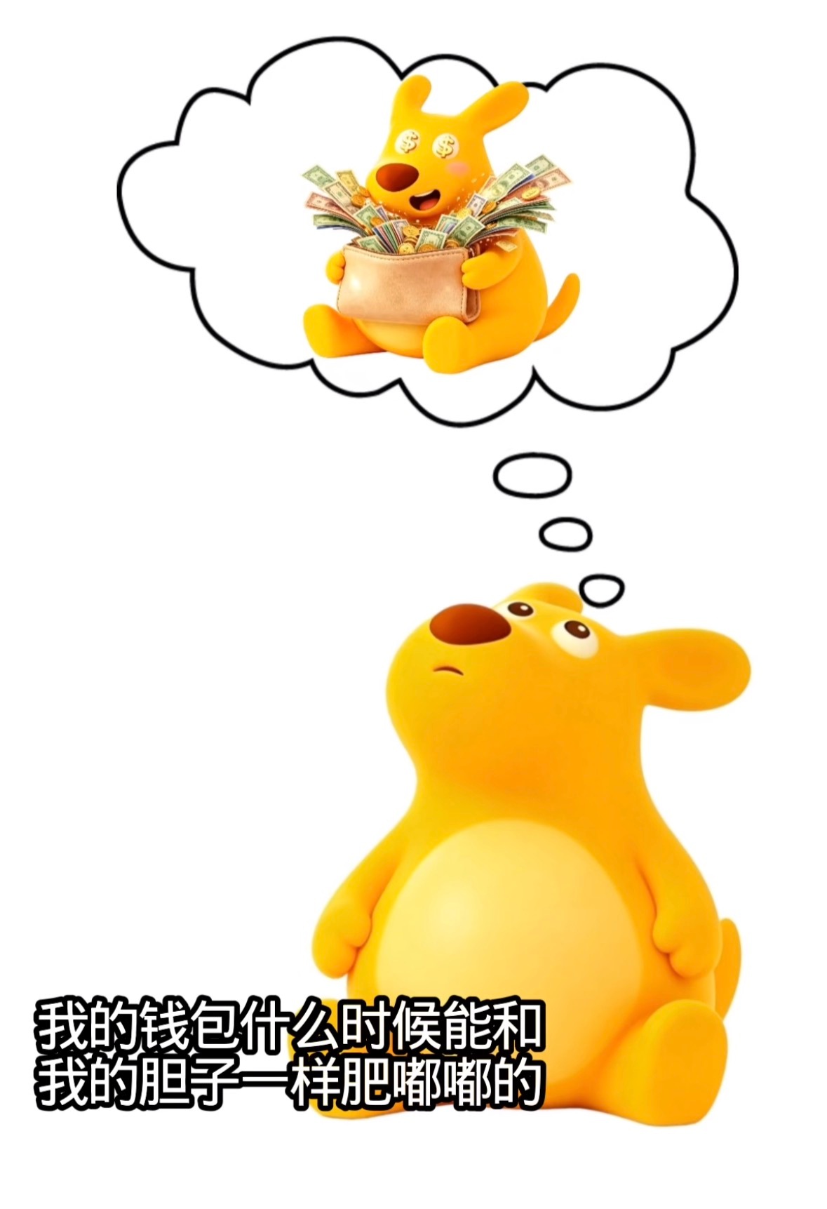 我的钱包什么时候能和我的胆子一样肥嘟嘟的 