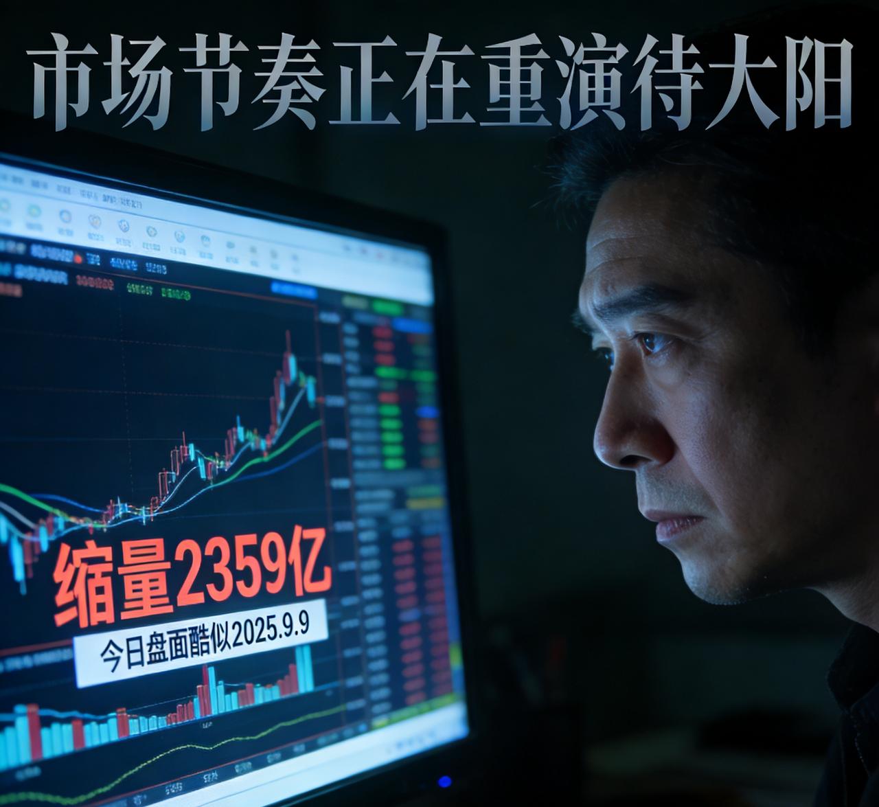 缩量2359亿：今日盘面酷似2025.9.9，市场节奏正在重演待大阳
 
提示：