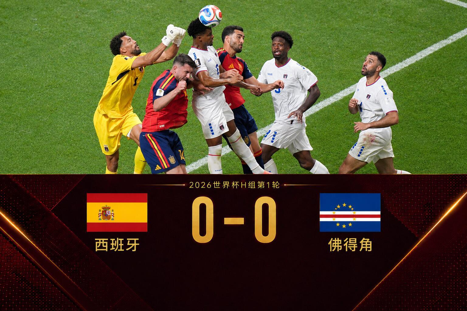 西班牙0比0战平佛得角西班牙0-0佛得角：超级大爆冷！🏆 佛得角首秀抢到1分西