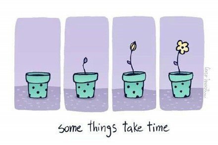 Some things take time. Be patient.有些事情，需