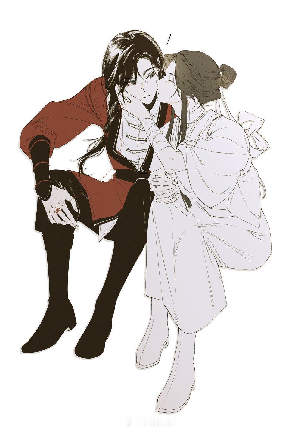 天官赐福花怜 亲亲～这下花花不得开心死啊画师：e____su_m 