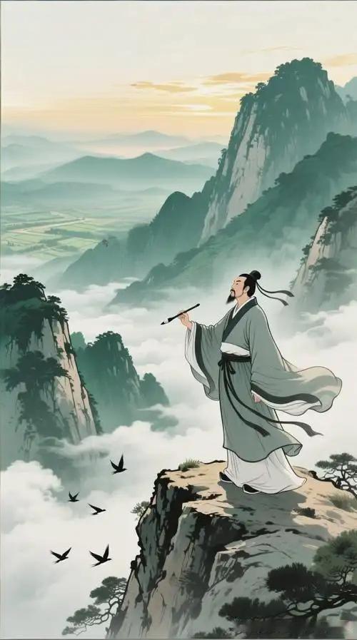 《题西林壁》
——宋.苏轼
横看成岭侧成峰，
远近高低各不同。
不识庐山真面目，