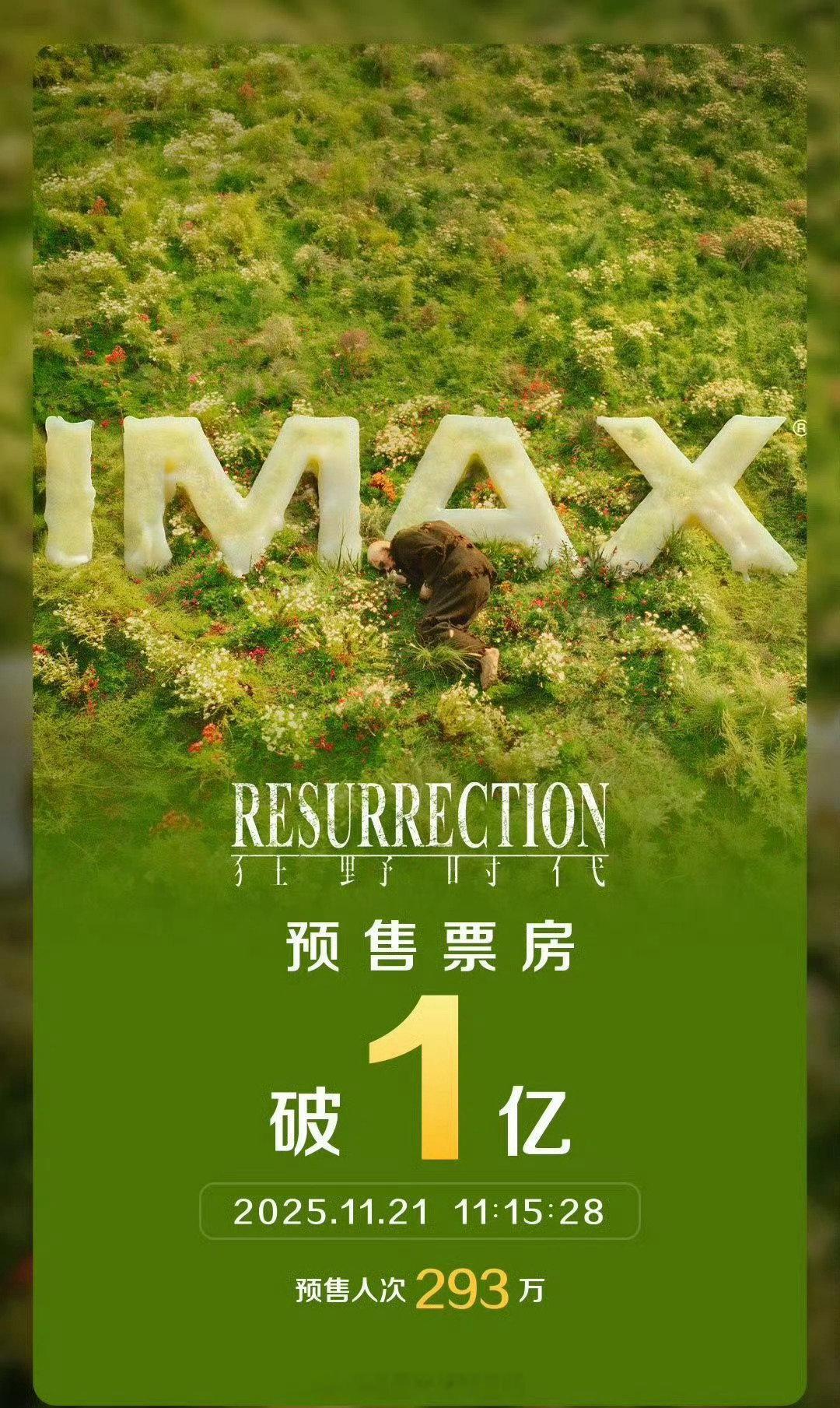 易烊千玺《狂野时代》预售破亿了！文艺片小众电影能破亿真的🐮！ 