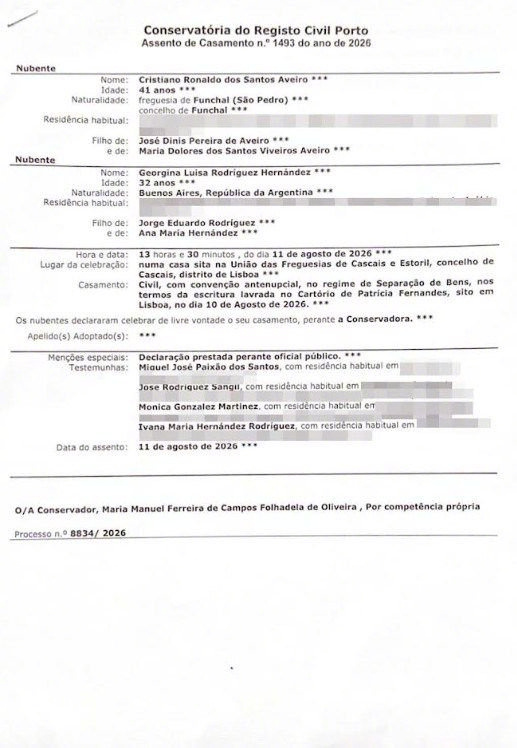 【太阳报：C罗婚前协议曝光，若离婚乔治娜无权获得共同财富的一半】 据《太阳报》透