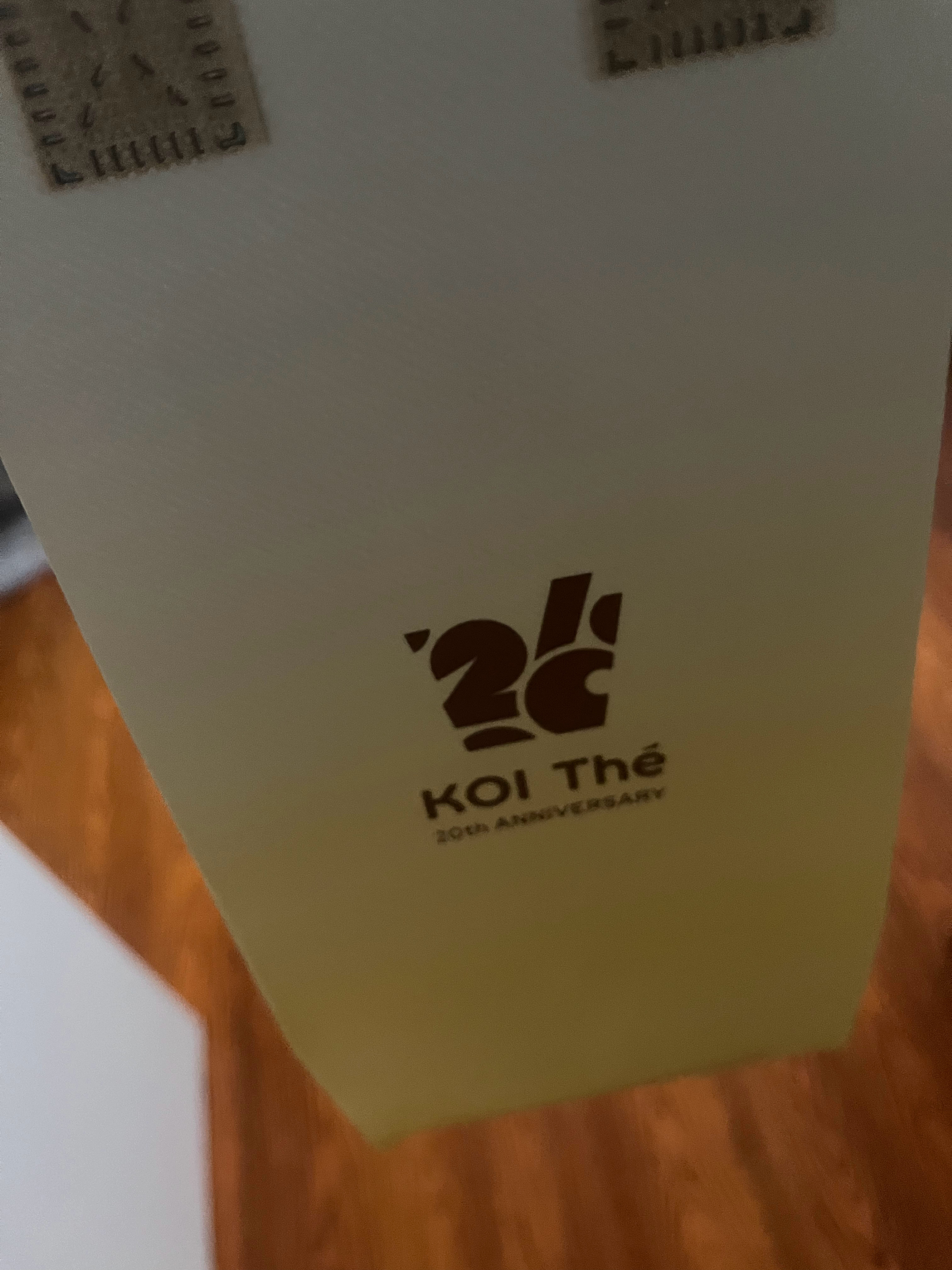 给自己点了杯koi koi可宜全球品牌代言人白鹿