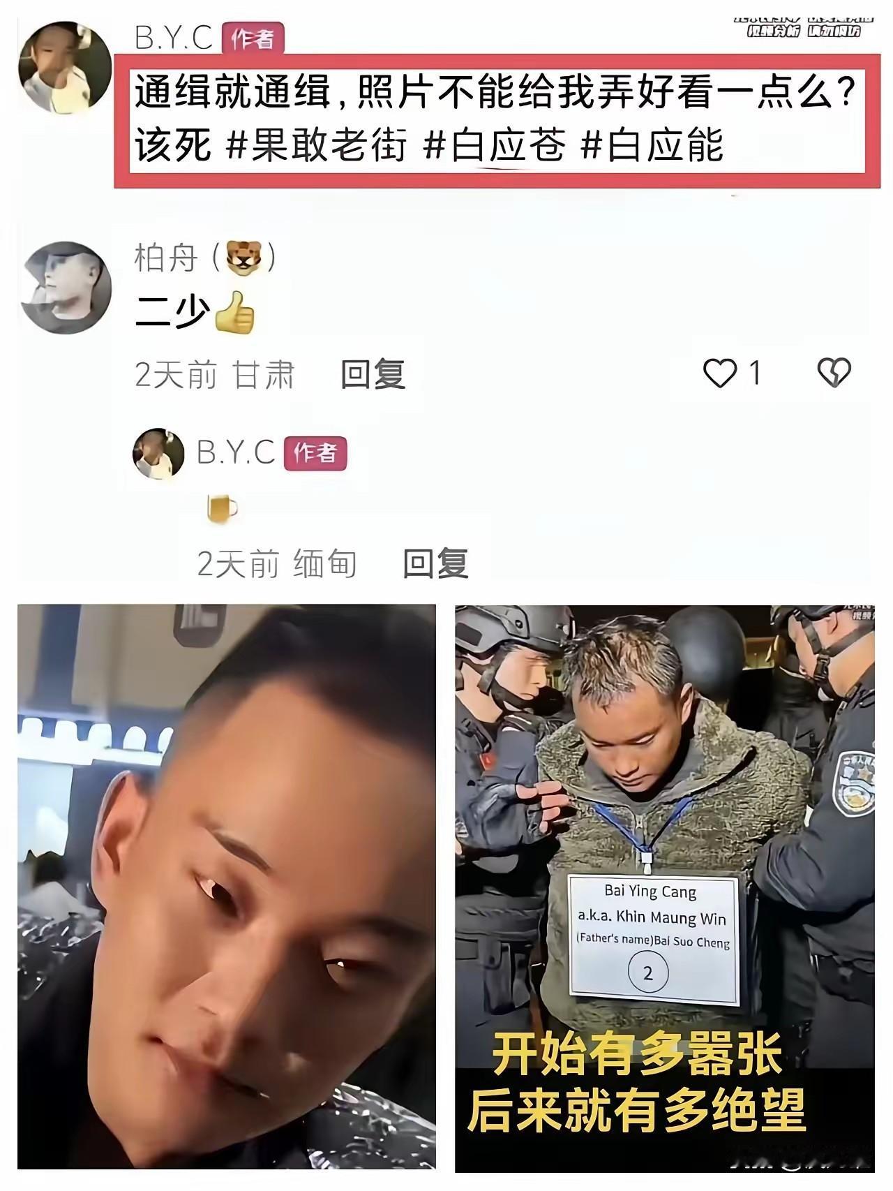 白应苍当时还是挺自信的，一副大义凛然的样子。
   只可惜的是，他最后是带着绝望
