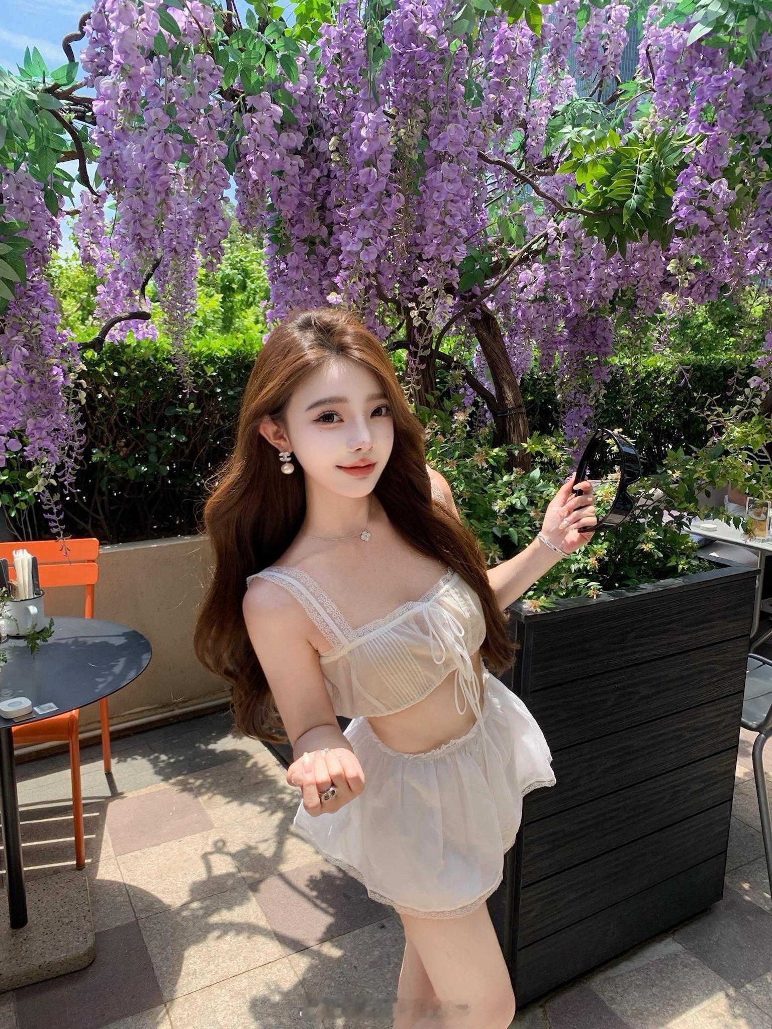 紫藤花下🪻夏日焕新颜夏日穿搭ootd ​​​
