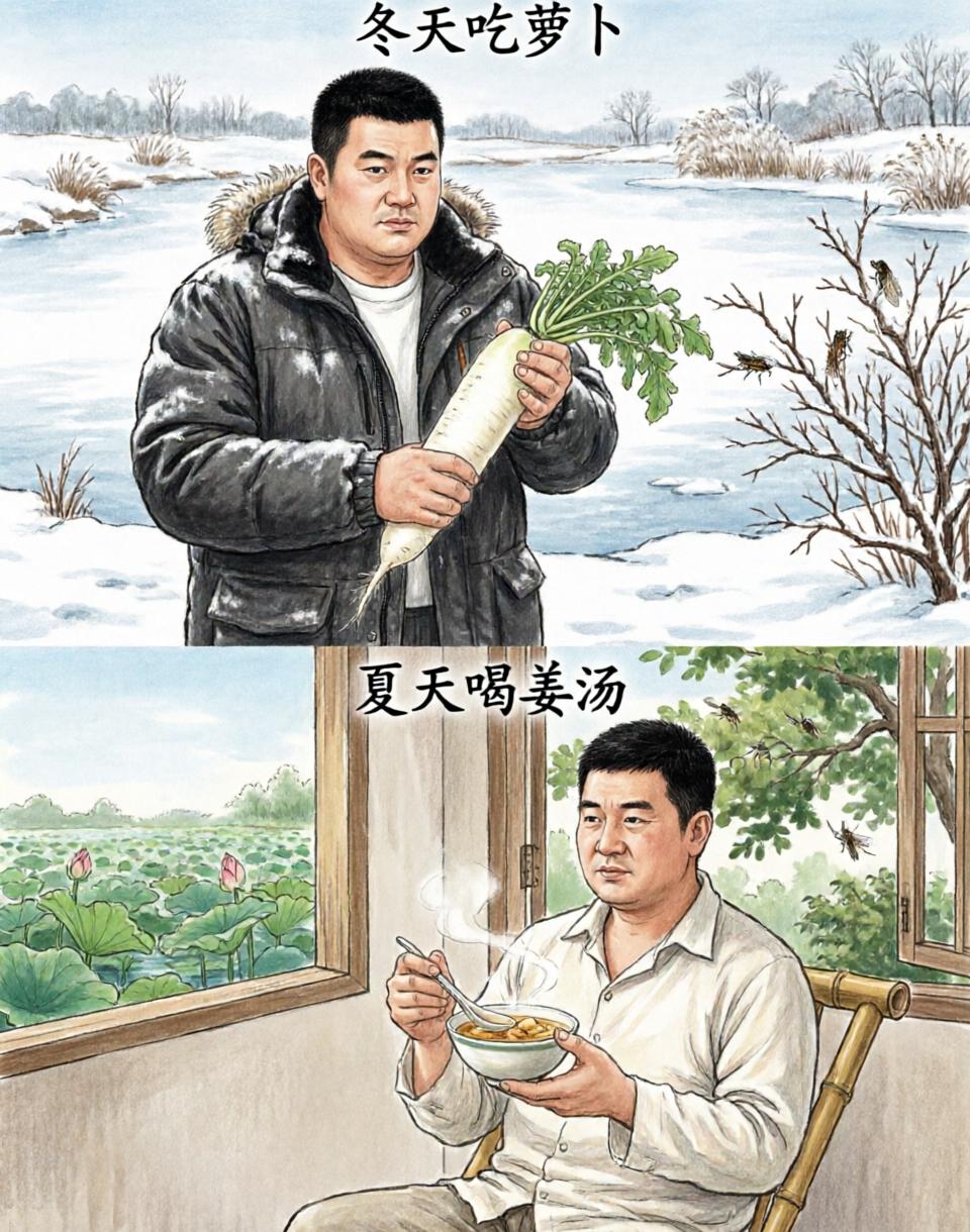 冬吃萝卜夏吃姜，吃对才养生！

“冬吃萝卜夏吃姜，不用医生开药方”，这句老话藏着