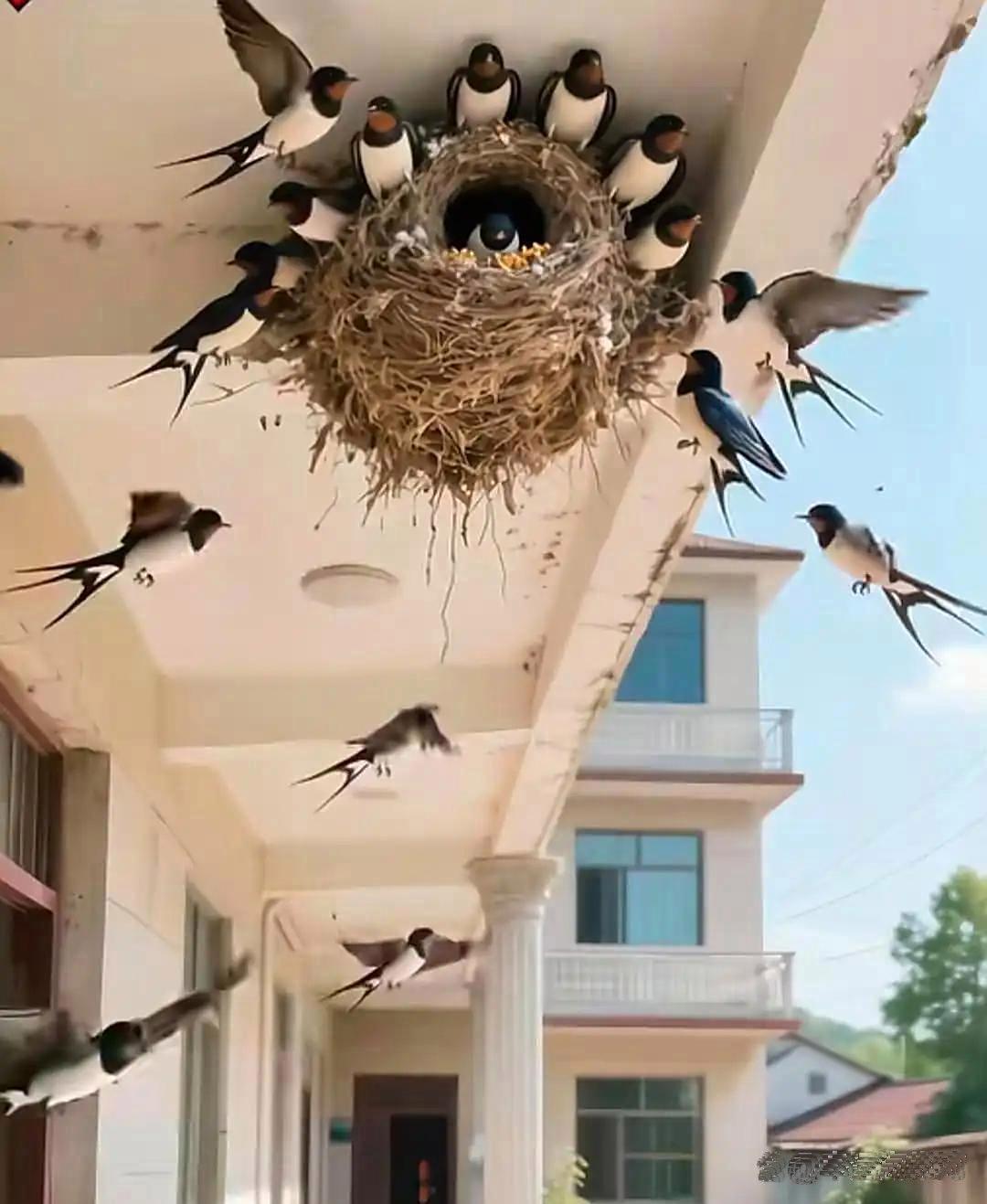 老祖宗留下过一句提醒：“富贵人家，从不筑燕子窝。”很多人觉得燕子进门就是好兆头，