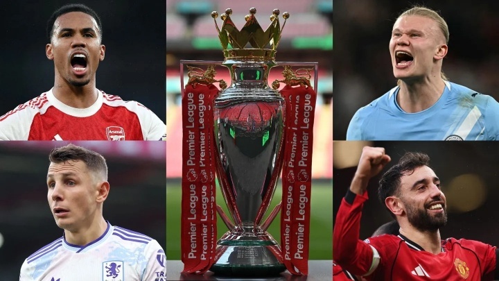 #本赛季英超谁能夺冠#英超第25轮全部战罢，最后一场曼城2-1击败利物浦。英超官