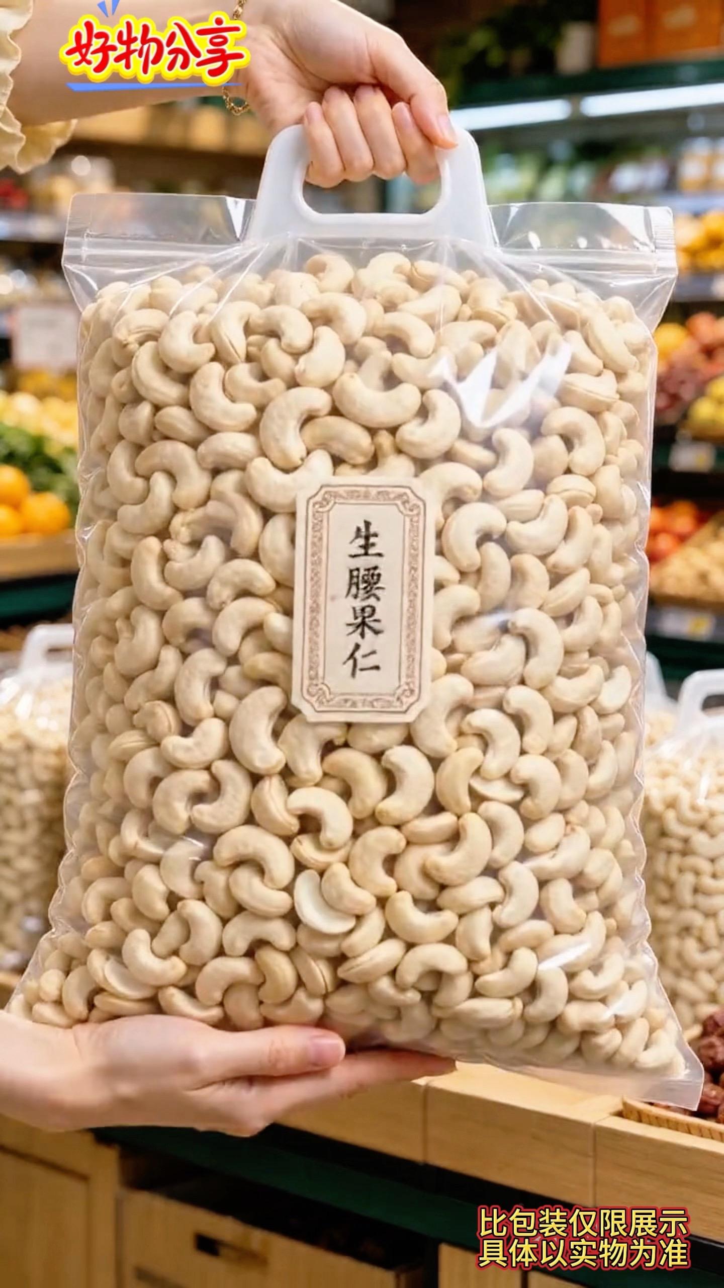 我平时嘴巴老是闲不住，同事就推荐给我了这个生腰果仁，它说这个不仅好吃...