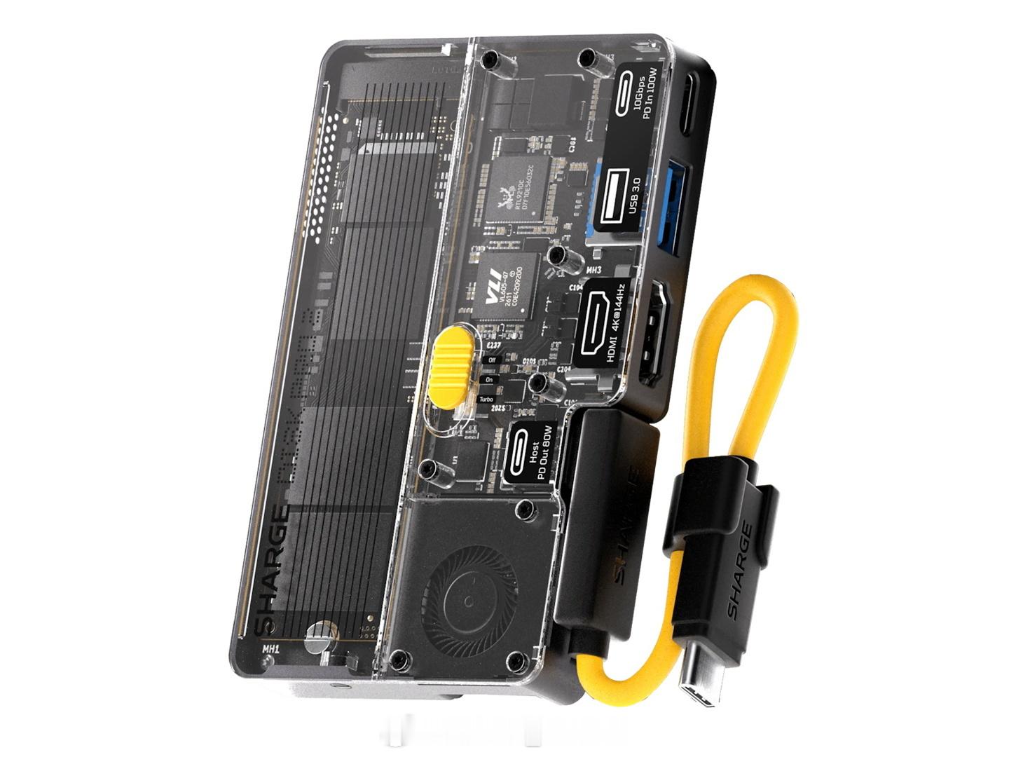 闪极在海外推出 Disk Pro 2也就是上一代的硬盘盒加上了扩展坞要是上个US