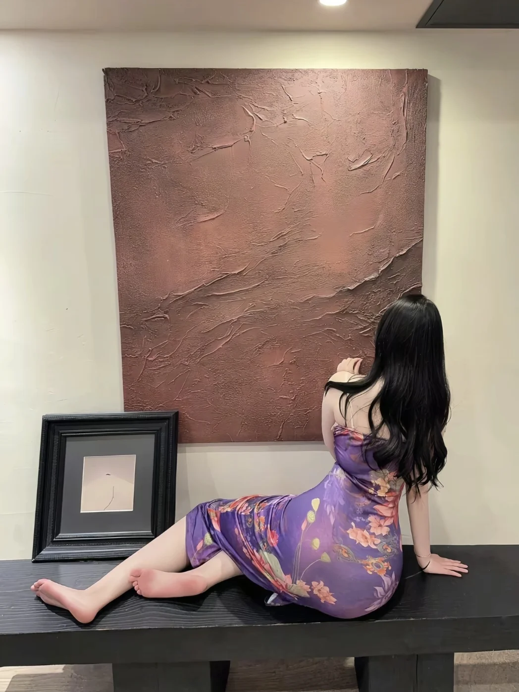 完美身材 紫色有韵味 小妈氛围感 紫色系 露背裙 包臀裙 紫色果然很有...