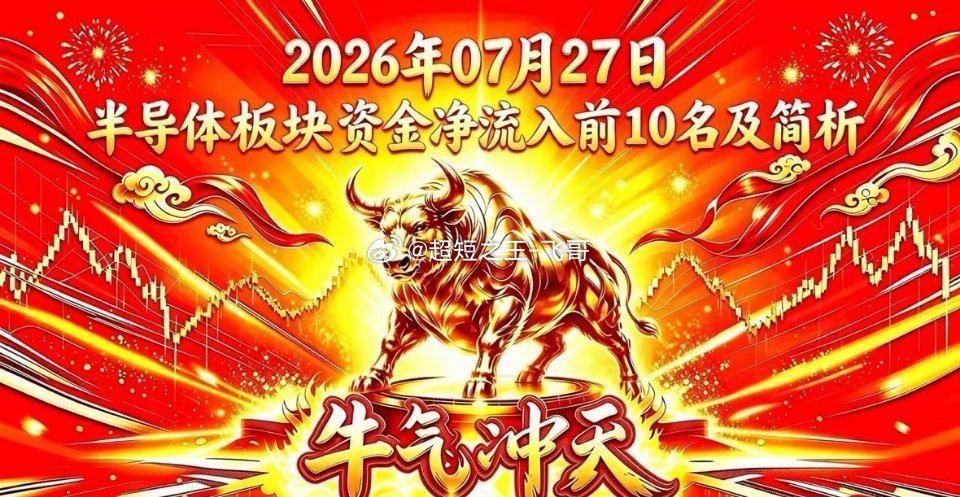 2026年07月27日 半导体板块资金净流入前10名及简析股票名称：长鑫科技资金