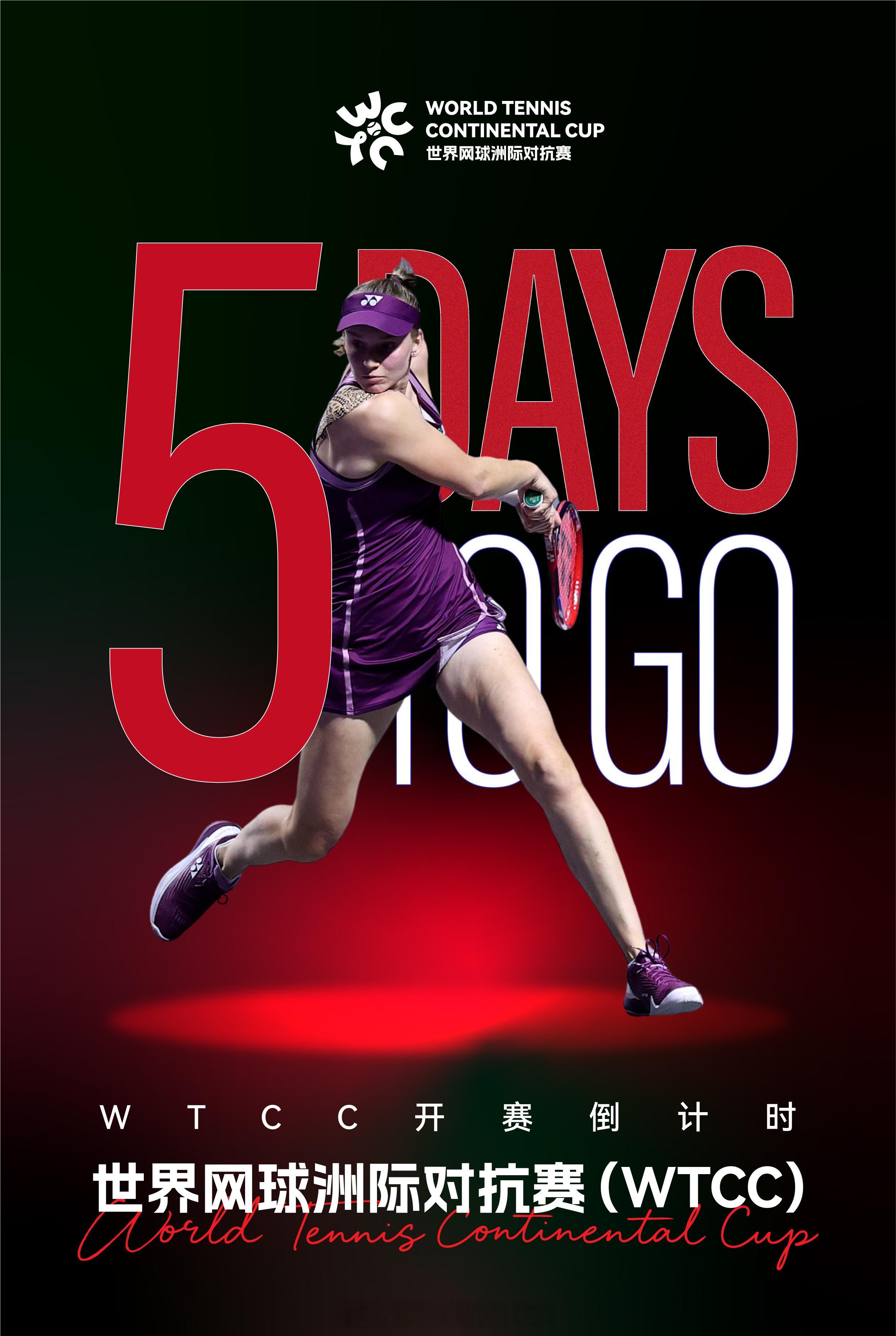 wtcc世界网球洲际对抗赛 距离WTCC世界网球洲际对抗赛震撼开打，只剩最后5天