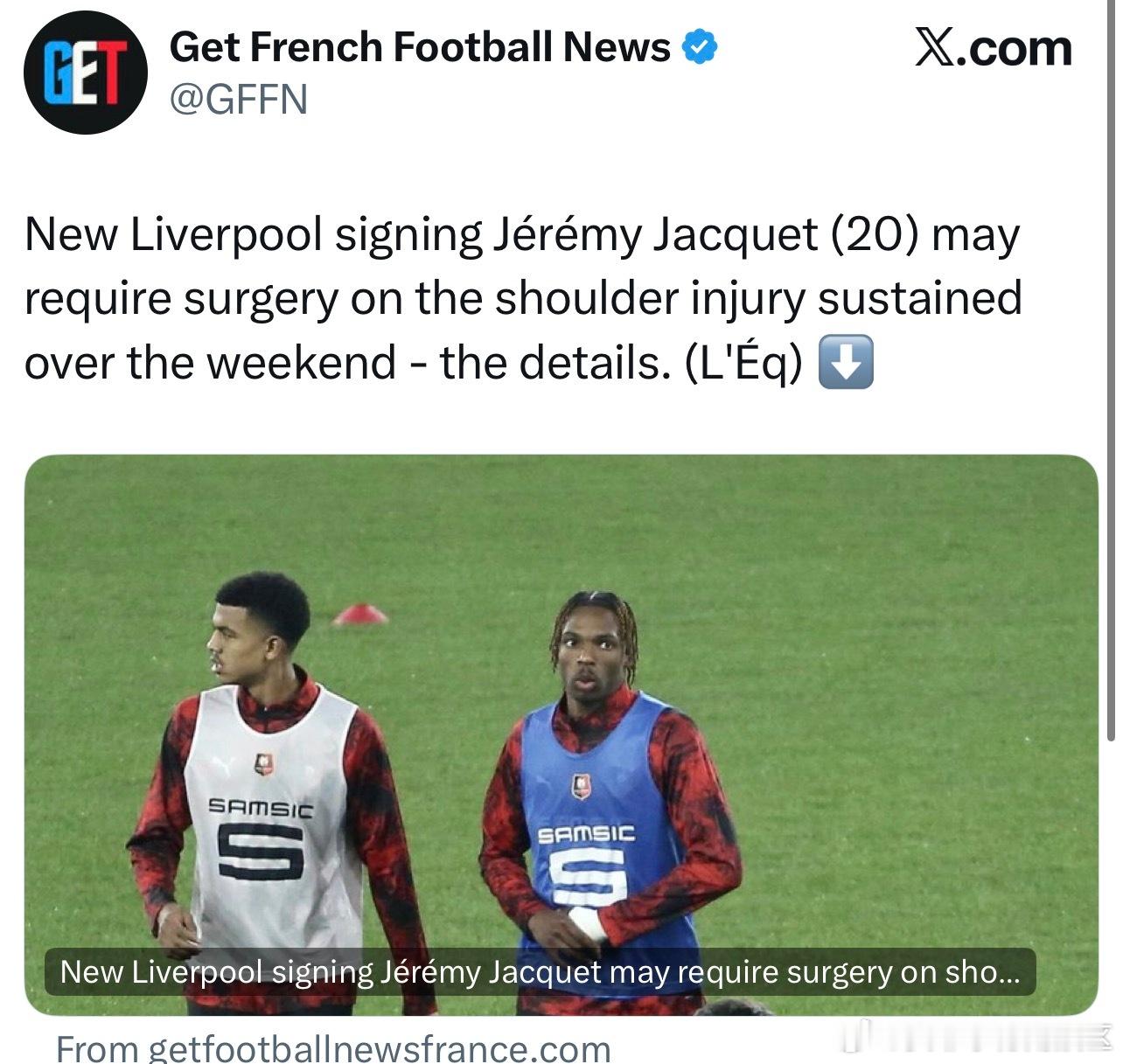 雅凯可能需要接受肩膀手术了，赛季提前结束的同时可能也会影响到新赛季的季前备战。 