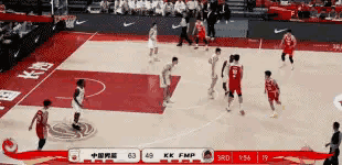 中国男篮中锋徐昕真是无可阻挡！在今天中国男篮主场迎战塞尔维亚KK FMP的热身赛